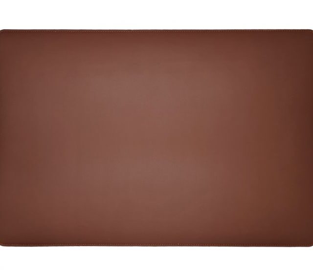 Lavoisier Maroquinier - Sous-main en cuir marron - 50x34 cm