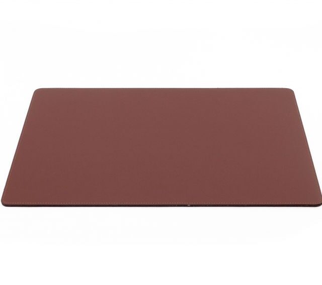 Lavoisier Maroquinier - Sous-main en cuir marron - 50x34 cm