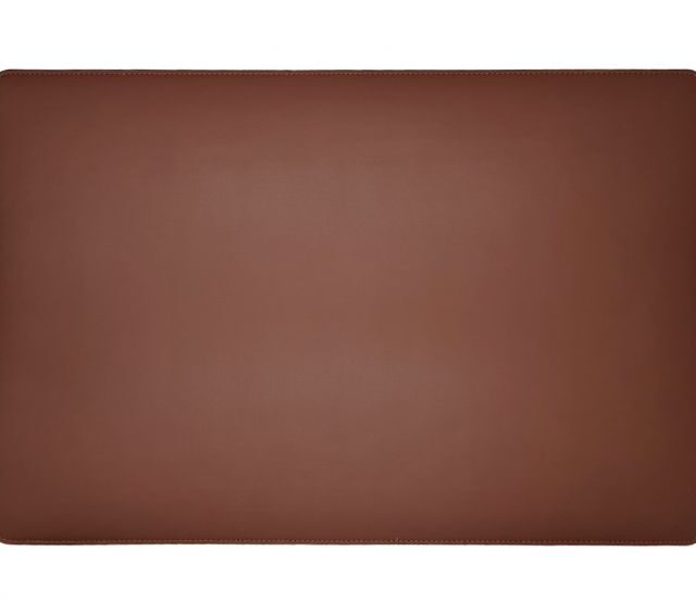 Lavoisier Maroquinier - Sous-main en cuir marron - 60x40 cm