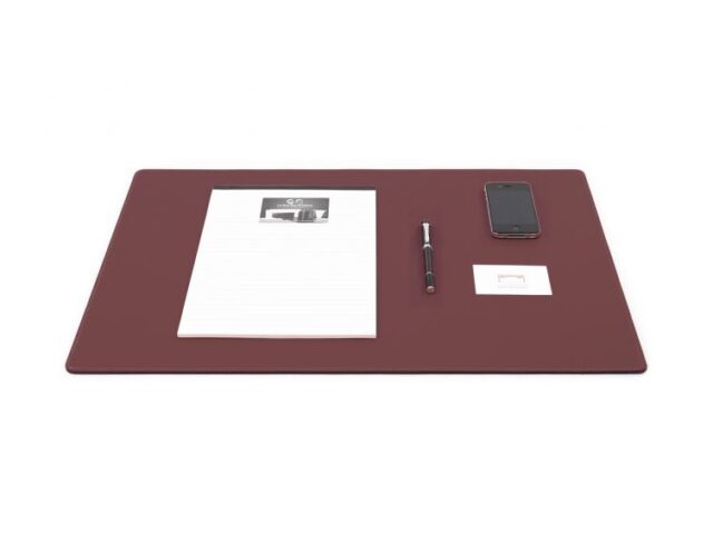 Lavoisier Maroquinier - Sous-main en cuir marron - 60x40 cm