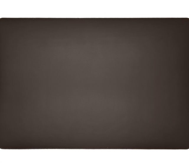 Lavoisier Maroquinier - Sous-main en cuir marron foncé - 50x34 cm