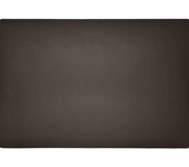 Lavoisier Maroquinier - Sous-main en cuir marron foncé - 60x40 cm