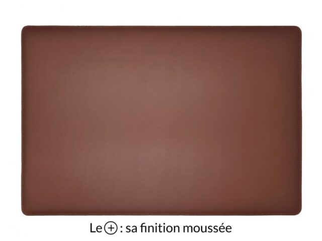 Lavoisier Maroquinier - Sous-main en cuir marron "Premium" - 50x34 cm