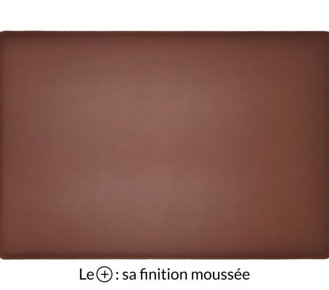 Lavoisier Maroquinier - Sous-main en cuir marron "Premium" - 50x34 cm