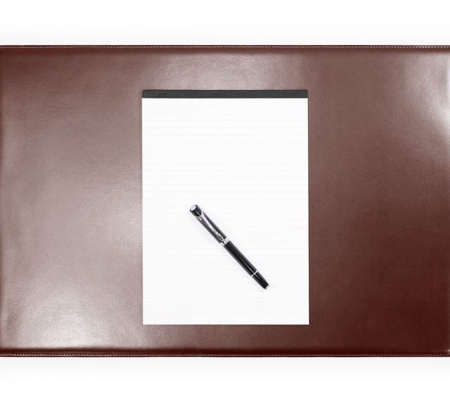 Lavoisier Maroquinier - Sous-main en cuir marron "Premium" - 60x40 cm