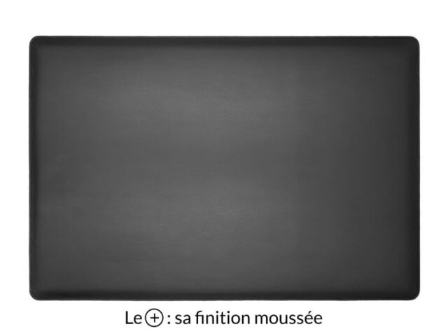 Lavoisier Maroquinier - Sous-main en cuir noir "Premium" - 50x34 cm