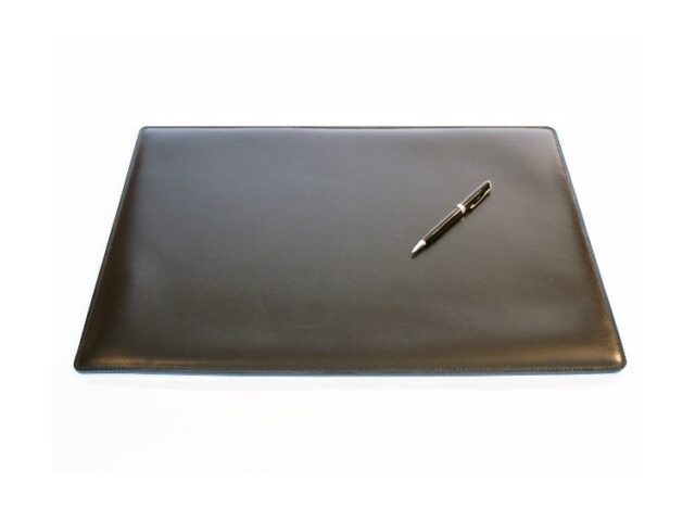 Lavoisier Maroquinier - Sous-main en cuir noir "Premium" - 50x34 cm