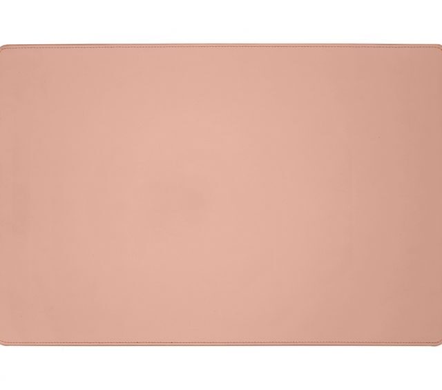 Lavoisier Maroquinier - Sous-main en cuir rose - 60x40 cm