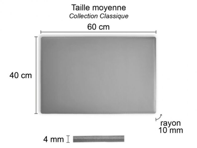 Lavoisier Maroquinier - Sous-main en cuir rose - 60x40 cm