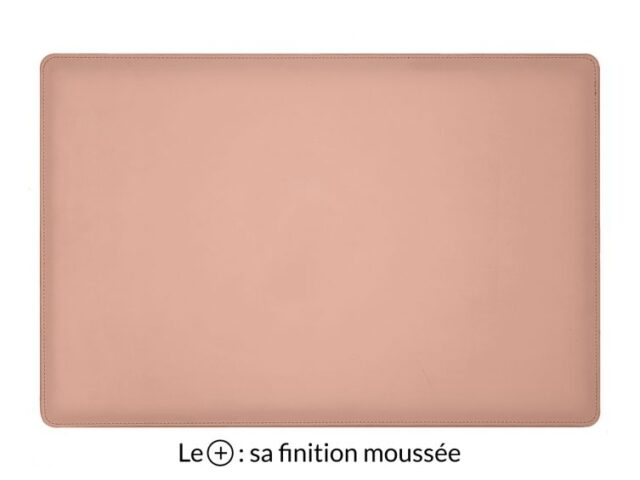 Lavoisier Maroquinier - Sous-main en cuir rose "Premium" - 60x40 cm