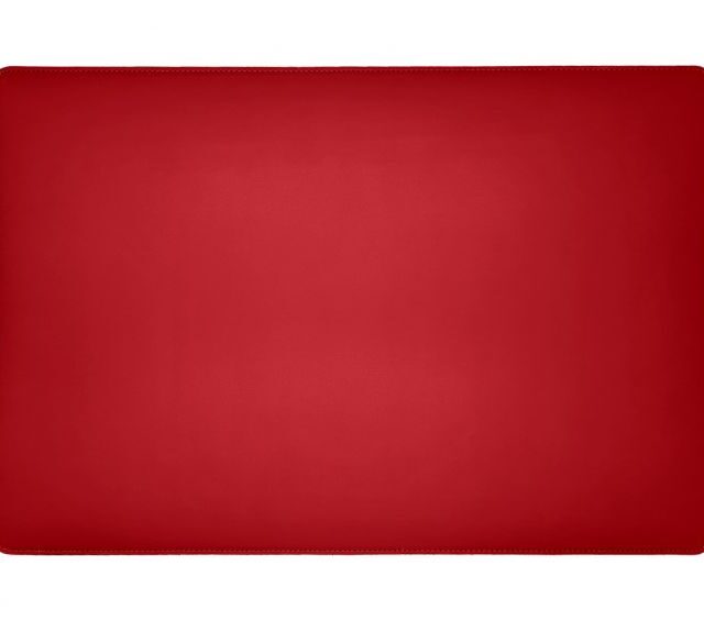 Lavoisier Maroquinier - Sous-main en cuir rouge coquelicot - 50x34 cm