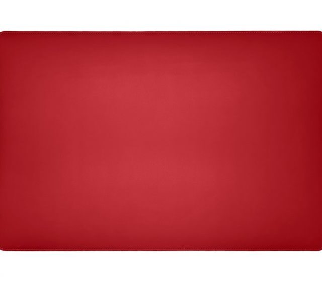 Lavoisier Maroquinier - Sous-main en cuir rouge coquelicot - 60x40 cm