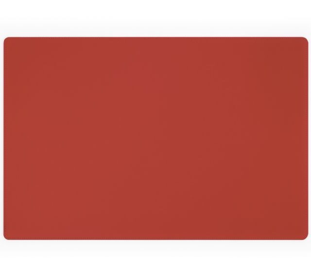 Lavoisier Maroquinier - Sous-main en cuir rouge coquelicot - 60x40 cm