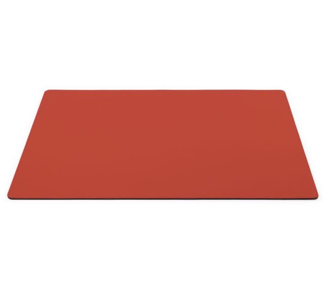 Lavoisier Maroquinier - Sous-main en cuir rouge coquelicot - 60x40 cm
