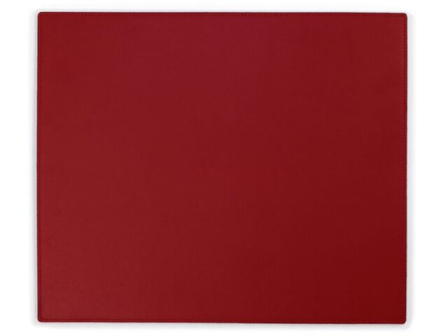 Lavoisier Maroquinier - Sous-main en cuir rouge coquelicot - mini - 38x32 cm