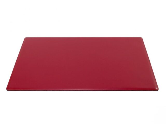 Lavoisier Maroquinier - Sous-main en cuir rouge coquelicot "Premium" - 60x40 cm