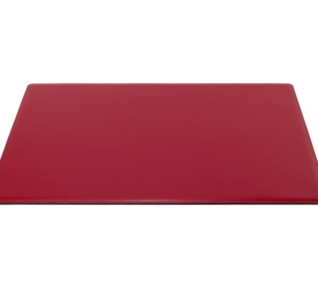 Lavoisier Maroquinier - Sous-main en cuir rouge coquelicot "Premium" - 60x40 cm