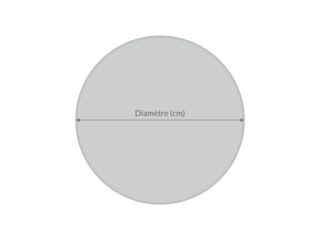 LAVOISIER Maroquinier - Sous-main en cuir sur-mesure forme ronde  collection classique 55 Vert