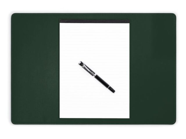 Lavoisier Maroquinier - Sous-main en cuir vert anglais - 50x34 cm