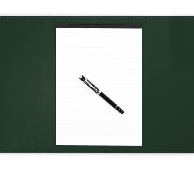 Lavoisier Maroquinier - Sous-main en cuir vert anglais - 50x34 cm