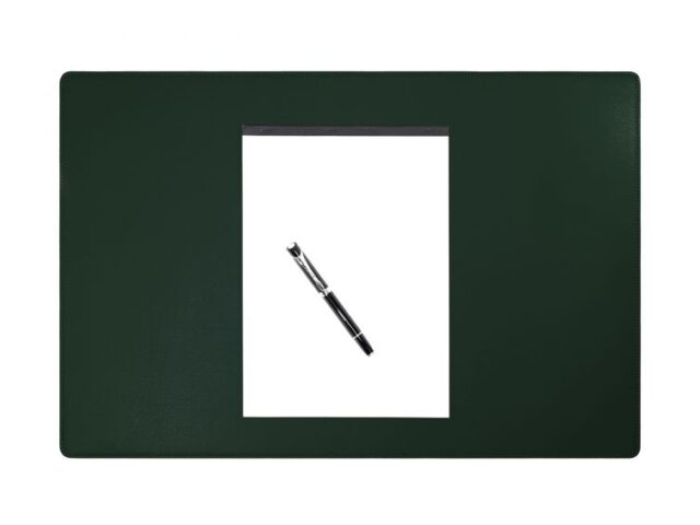 Lavoisier Maroquinier - Sous-main en cuir vert anglais - 60x40 cm