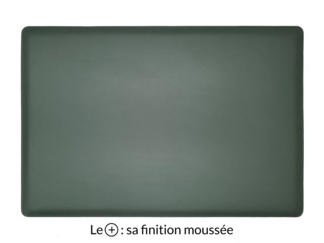 Lavoisier Maroquinier - Sous-main en cuir vert anglais "Premium" - 50x34 cm