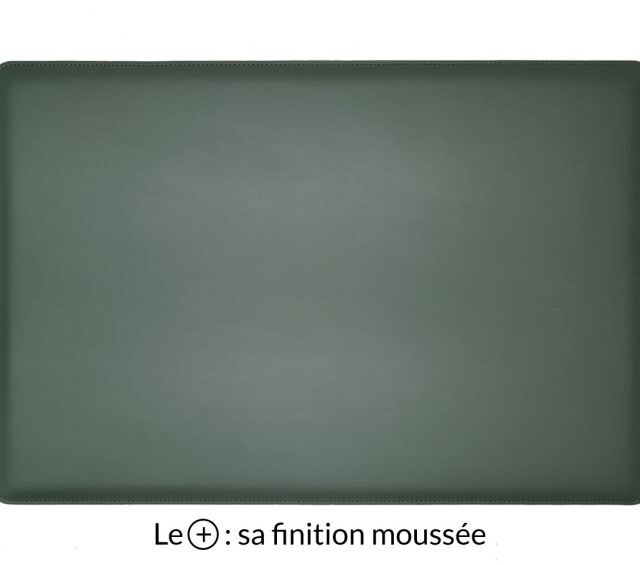 Lavoisier Maroquinier - Sous-main en cuir vert anglais "Premium" - 50x34 cm