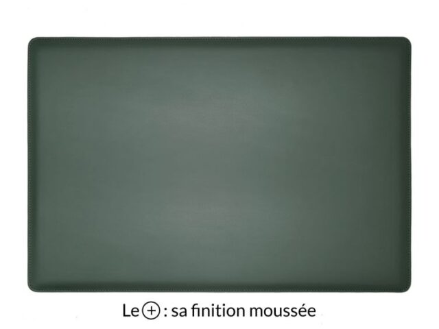Lavoisier Maroquinier - Sous-main en cuir vert anglais "Premium" - 60x40 cm