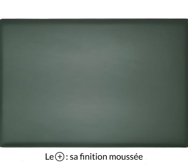Lavoisier Maroquinier - Sous-main en cuir vert anglais "Premium" - 60x40 cm