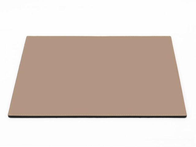 Lavoisier Maroquinier - Sous-main mini en cuir beige café latte "Premium" - 38x32 cm