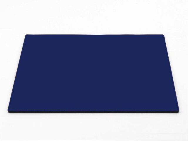 Lavoisier Maroquinier - Sous-main mini en cuir bleu cobalt "Premium" - 38x32 cm