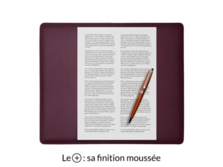 sous main mini en cuir bordeaux premium 38x32 cm