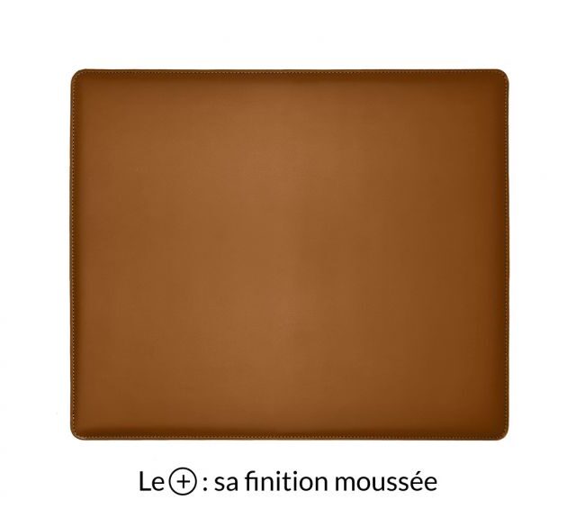 Lavoisier Maroquinier - Sous-main mini en cuir gold "Premium" - 38x32 cm