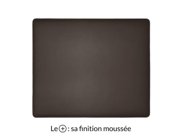 Lavoisier Maroquinier - Sous-main mini en cuir marron foncé "Premium" - 38x32 cm
