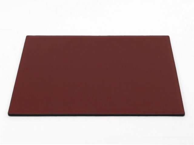 Lavoisier Maroquinier - Sous-main mini en cuir marron "Premium" - 38x32 cm