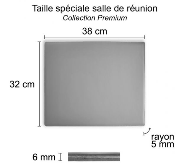 Lavoisier Maroquinier - Sous-main mini en cuir rose "Premium" - 38x32 cm