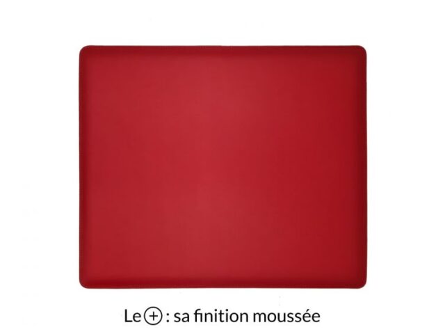 Lavoisier Maroquinier - Sous-main mini en cuir rouge coquelicot "Premium" - 38x32 cm