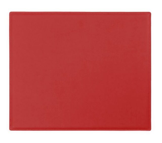 Lavoisier Maroquinier - Sous-main mini en cuir rouge coquelicot "Premium" - 38x32 cm