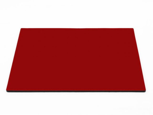 Lavoisier Maroquinier - Sous-main mini en cuir rouge coquelicot "Premium" - 38x32 cm