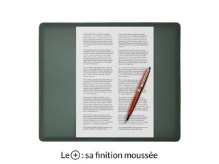 sous main mini en cuir vert anglais premium 38x32 cm