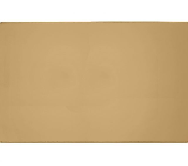 Lavoisier Maroquinier - Sous-main XL en cuir beige café latte - 80x50 cm