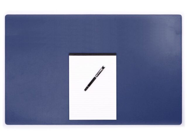 Lavoisier Maroquinier - Sous-main XL en cuir bleu cobalt - 80x50 cm