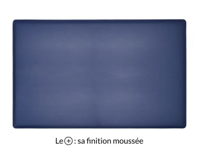 Lavoisier Maroquinier - Sous-main XL en cuir bleu cobalt "Premium" - 80x50 cm