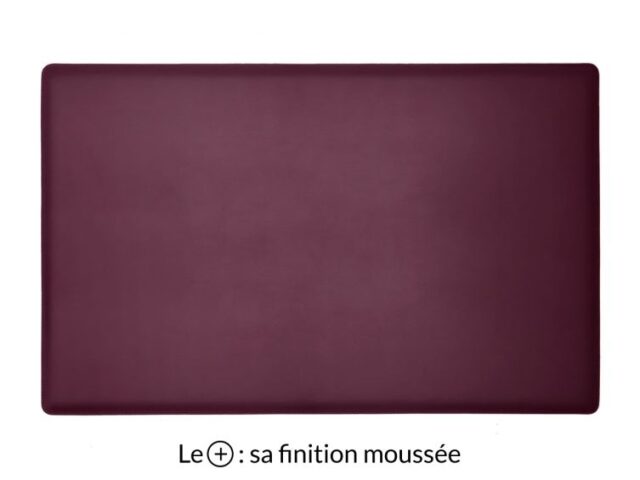 Lavoisier Maroquinier - Sous-main XL en cuir bordeaux "Premium" - 80x50 cm