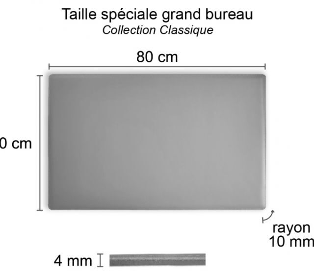 Lavoisier Maroquinier - Sous-main XL en cuir gold - 80x50 cm