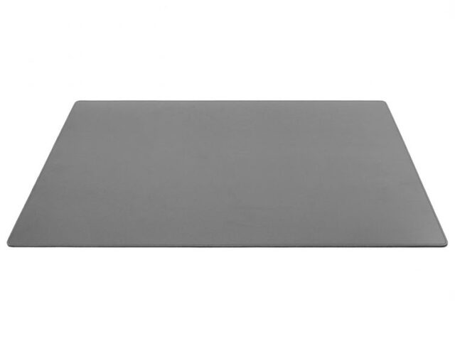 Lavoisier Maroquinier - Sous-main XL en cuir gris fer - 80x50 cm
