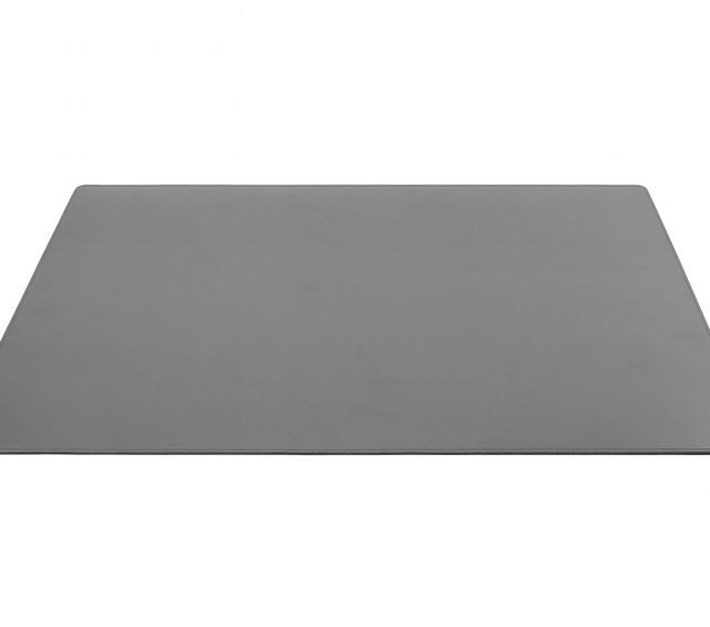 Lavoisier Maroquinier - Sous-main XL en cuir gris fer - 80x50 cm