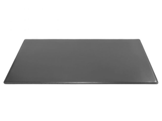 Lavoisier Maroquinier - Sous-main XL en cuir gris fer "Premium" - 80x50 cm