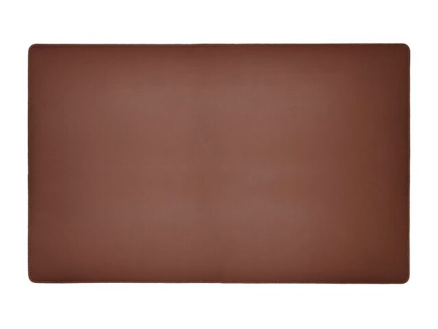 Lavoisier Maroquinier - Sous-main XL en cuir marron - 80x50 cm