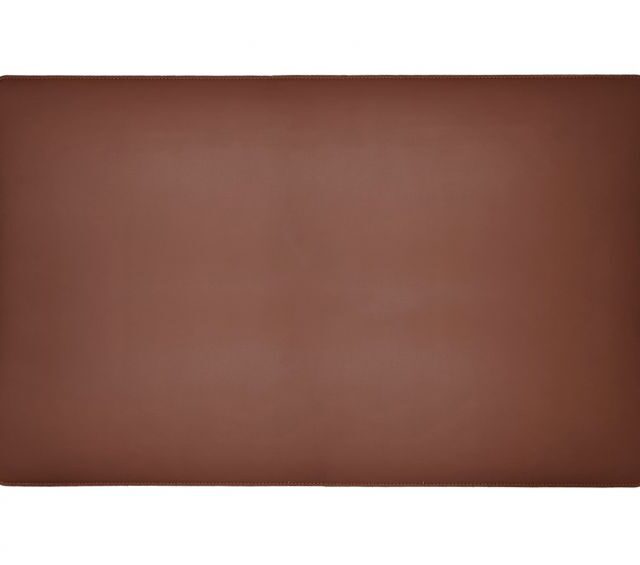 Lavoisier Maroquinier - Sous-main XL en cuir marron - 80x50 cm
